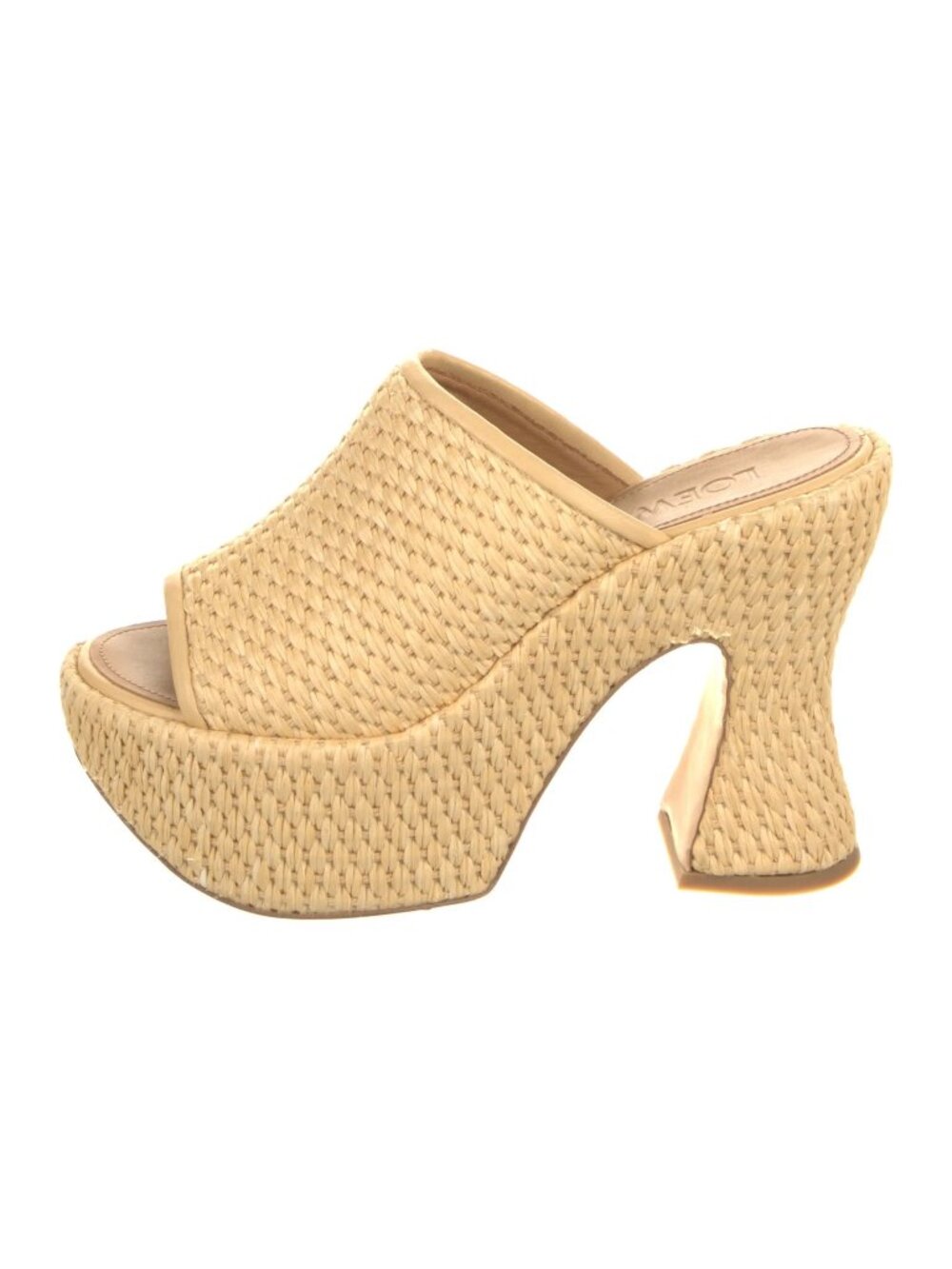 Loewe Platform Raffia Mules